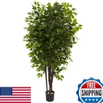 Nearly Natural 6.5FT Artificial Deluxe Ficus Tree For Indoor Home Dcor Large. Fixed Price $230.37.