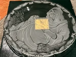 Mikasa Christmas Madonna And Child 15.5" Crystal 971/895 Platter New Box. Fixed Price $32.95.