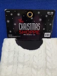 Christmas Shoppe 48" Classic Tree Skirt Cream White Cable Knit Felt Lined New!. Fixed Price $39.95.