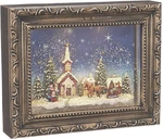 Lighted Water Picture Frame - 9.75" Seasonal Town Scene Decor. Fixed Price $99.99.