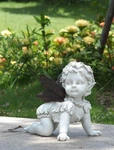 Exclusive Baby Fairy Angel Garden Statue-crawling Art Sculpture Home Yard Decor. Fixed Price $33.22.