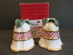 Fitz & Floyd Holiday Bell Salt Pepper Shakers Set Essentials 2063/134. Fixed Price $12.99.