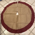 Ballard Designs Burlap And Plaid Tree Suzanne Kasler. Fixed Price $52.00.