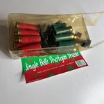 Vintage Keystone Jingle Bells Shotgun Shell String Lights 12FT 35 Red Green Xmas. Fixed Price $33.25.
