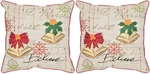 New Safavieh Holiday Bells "believe" Set Of Two - Nib. Fixed Price $35.00.
