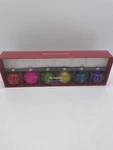 Christmas 6 Pier 1 Ornament Place Holders W/cards Colorful Glitter Party. Fixed Price $16.39.