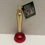 Old World Christmas Toilet Plunger Glass Ornament 32193. Fixed Price $12.59.