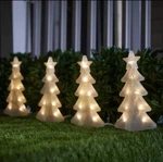 Ge Staybright Random Sparkle 4 Ct. Led Christmas Tree Pathway Markers Warm White. Fixed Price $39.99.
