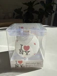 Nib Kurt Adler Glitter Glass Christmas Ornament Love Ny Heart New York Holiday. Fixed Price $9.95.