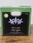 Trim Home 10 Star Led Lights Battery Operated New In Box Holidays Christmas. Fixed Price $7.00.