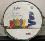 75 Ge Staybright Diamond-faceted Multi-color C9 Led Lights Reel 1295962. Fixed Price $39.99.