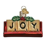 Old World Christmas Ornaments Joyful Scrabble Glass Blown Assorted Styles. Fixed Price $9.65.