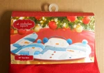 Nicholas Square Snowman Family 48" Round Christmas Tree Skirt New. Fixed Price $39.95.