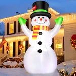 Funfanso 7FT Christmas Inflatables Snowman Outdoor Decorations, Giant Blow Up.... Fixed Price $70.54.