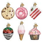 Old World Christmas Ornaments: Mini Sets Glass Blown For C.... Fixed Price $57.38.