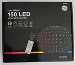 New Ge Effects 150 Led Rgb Net Lights Colors 18 Functions 6 Ft X 4. Fixed Price $52.95.