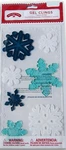 Holiday Time Christmas Winter Gel Window Clings Snowflakes. Fixed Price $12.95.