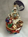 Christopher Radko Christmas Ornament Glass Global Sleighride 1017096. Fixed Price $58.00.