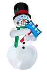 Inflatable Gemmy 6 Ft Animated Snowman Shivering Shakes Yard Christmas Decor. Fixed Price $119.99.