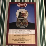 Santa & Reindeer Snow Globe Francisco Music Box Jolly Old Nick Christmas. Fixed Price $39.99.