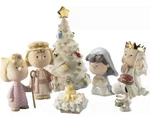 Lenox Peanuts The Christmas Pageant - 7 Piece Nativity Figurine Set Nib. Fixed Price $145.00.