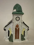 Santas Best Christmas Village House Chapel Building Lighted Retired 1992 W/ Cord. Fixed Price $16.99.