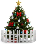 Wooden Christmas Tree Fence - Pet Safe Picket Garden Border Decoration 120CM. Fixed Price $57.97.