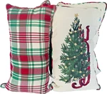 Oeko-tex Christmas Holiday Tapestry Tree Sled Pillow Home Decoration 4-PIECE. Fixed Price $30.00.
