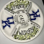 University Of Kentucky Wildcats Divided Serving Tray Magnolia Lane. Fixed Price $28.00.