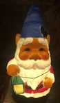 Holiday Time 11" Light Up Tabletop Gnome With Blue Hat Christmas Blow Mold Nwt. Fixed Price $16.97.