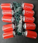 Coca Cola Coke Cans Christmas String Lights Set Of 10 Kurt Adler New No Box. Fixed Price $20.00.
