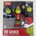 Gemmy 4 Ft Dr Seuss Grinch Max Christmas Sweater Airblown Inflatable. Fixed Price $29.71.