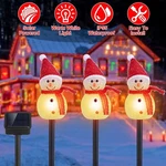 3PCS Snowman Christmas Pathway Stakes Lights Outdoor String Decorations. Fixed Price $16.64.