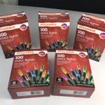 Lot Of 5 Sylvania Mini Lights Christmas String Multicolor 20 Ft 100 Count Each. Fixed Price $42.20.