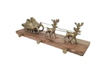 2021 Threshold Stocking Holder Reindeer Sleigh 3 Hook Metal Christmas Holiday. Fixed Price $22.40.