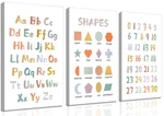3PCS Kids Playroom Decor Toddler Abc Nursery Artwall Shap.... Fixed Price $43.51.