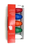 Ge C9 Glow Bright Replacement Bulbs Multicolor 5 Pack 7W 120V Indoor Outdoor. Fixed Price $8.95.