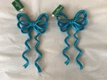 Kurt Adler Blue Ribbon Ornaments***set Of 2***BRAND New With Tags***. Fixed Price $14.00.