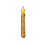 Cwi Gifts 2-PIECE Led Taper Candle Set, 6-INCH, Burnt Ivory. Fixed Price $24.00.
