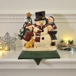 Vtg Midwest Cannon Falls Cast Iron Christmas Stocking Hanger Hook Snowman & Kids. Fixed Price $28.50.