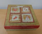 Nib 4 Oneida Winter Song Stoneware Salad Dessert 8" Plates Musical Birds. Fixed Price $39.99.