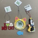 Midwest Ornaments Cat Kitty Kitten Themed Hanging Christmas Lot Of 3 Nwts. Fixed Price $21.05.