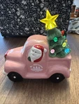 Mr. Christmas Pink Pick Up Truck Santa Holiday Light Tree 6" Farm Fresh Cut. Fixed Price $24.99.