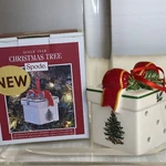 Spode Christmas Tree Ornament Led Multicolor Gift Box 3" Red Bow / New. Fixed Price $14.00.