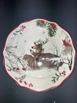 Better Homes & Gardens Heritage Deer Buck Stag And Doe Winter Christmas Plate. Fixed Price $15.00.