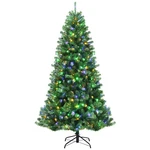 Costway 8FT Pre-lit Hinged Christmas Tree W/ Remote Control & 9 Lighting Modes. Fixed Price $179.99.