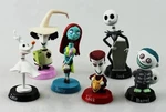 Disney Nightmare Before Christmas 6 Of The Mini Bobble Spring Head Figures. Fixed Price $29.00.