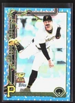 Paul Skenes 2025 Topps Holiday Blue Metallic Holliday Lights Pirates. Fixed Price $6.00.