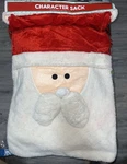 Holiday Home Plush Santa Claus Character Sack Christmas Gift Bag 19" X 28" New. Fixed Price $12.00.