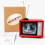 Roman Amusements Lighted Movement Red Snowman Musical Box Retro Tv Vtg. Fixed Price $110.00.
